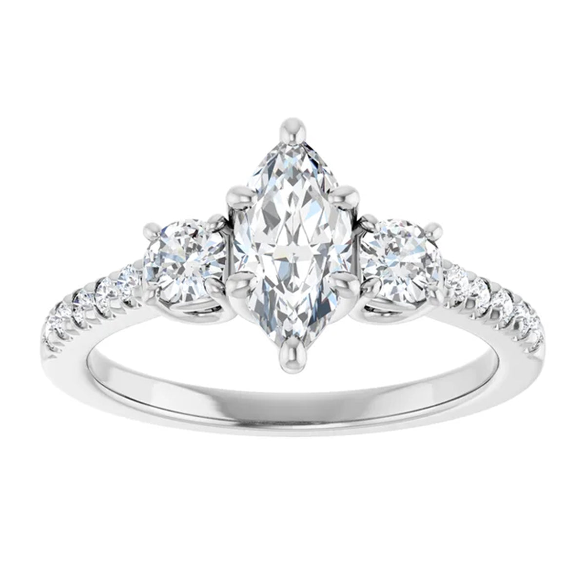14K White Gold - 2.15