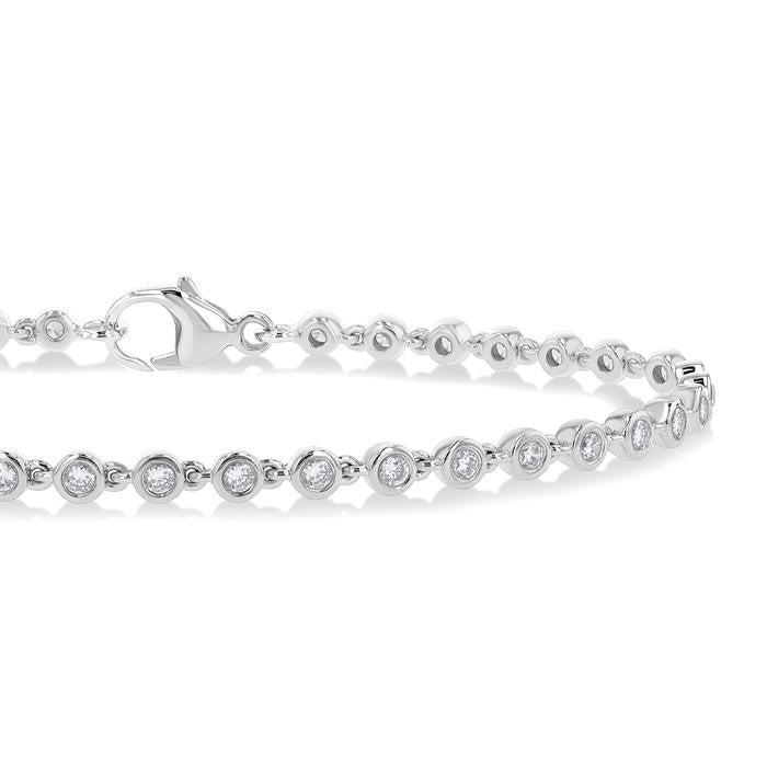 Mini Bezel Diamond Tennis Bracelet - Milano