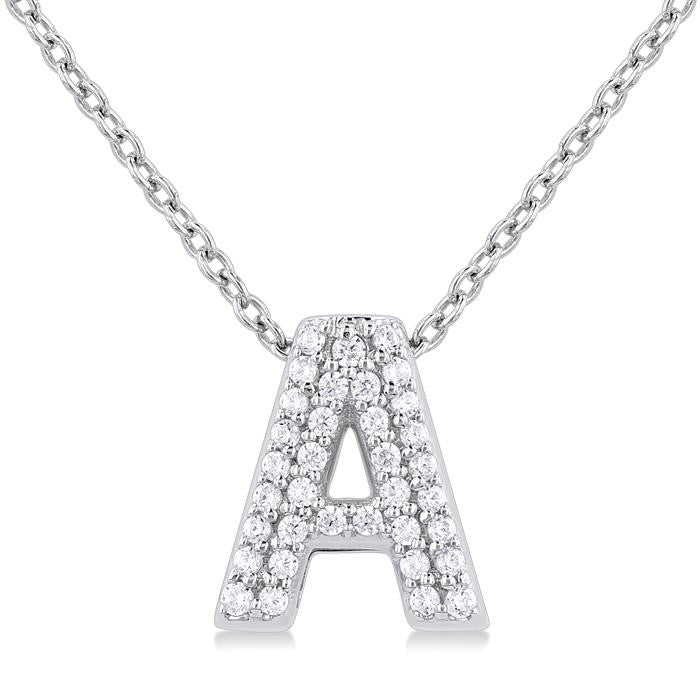10K White Gold - A