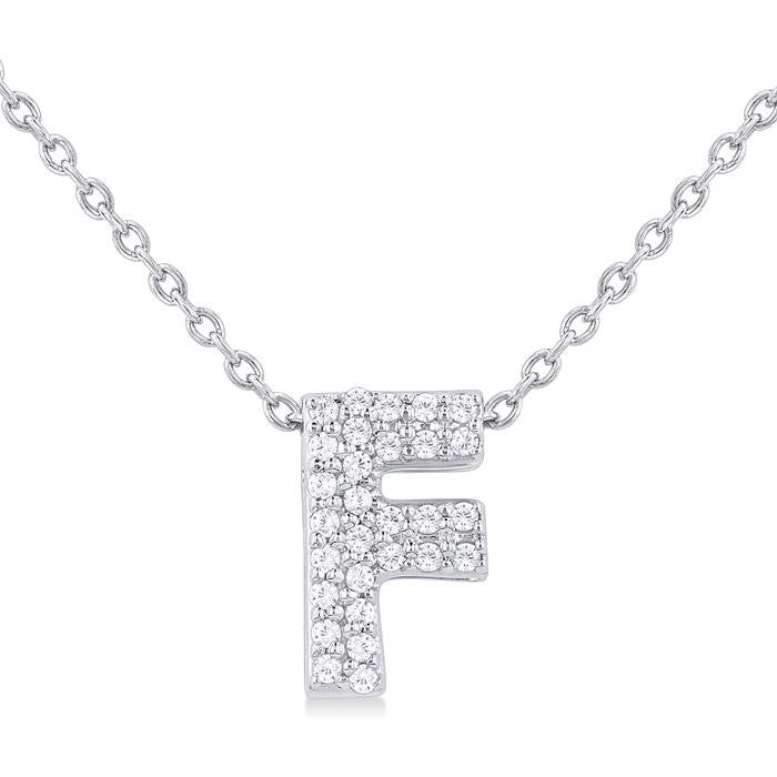 10K White Gold - F