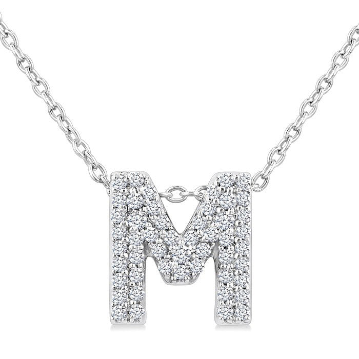10K White Gold - M
