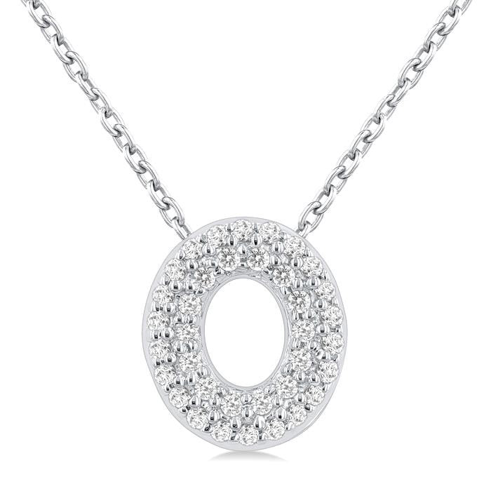 10K White Gold - O