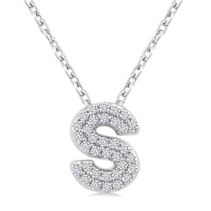 10K White Gold - S