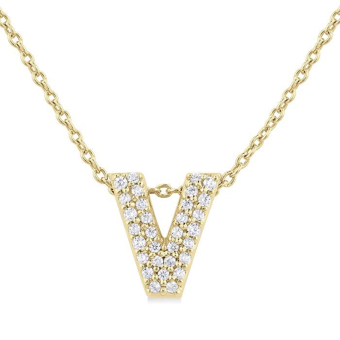 10K Yellow Gold - V
