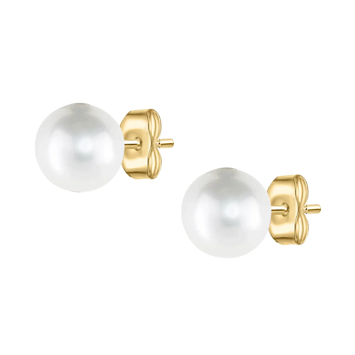14K Yellow Gold - White