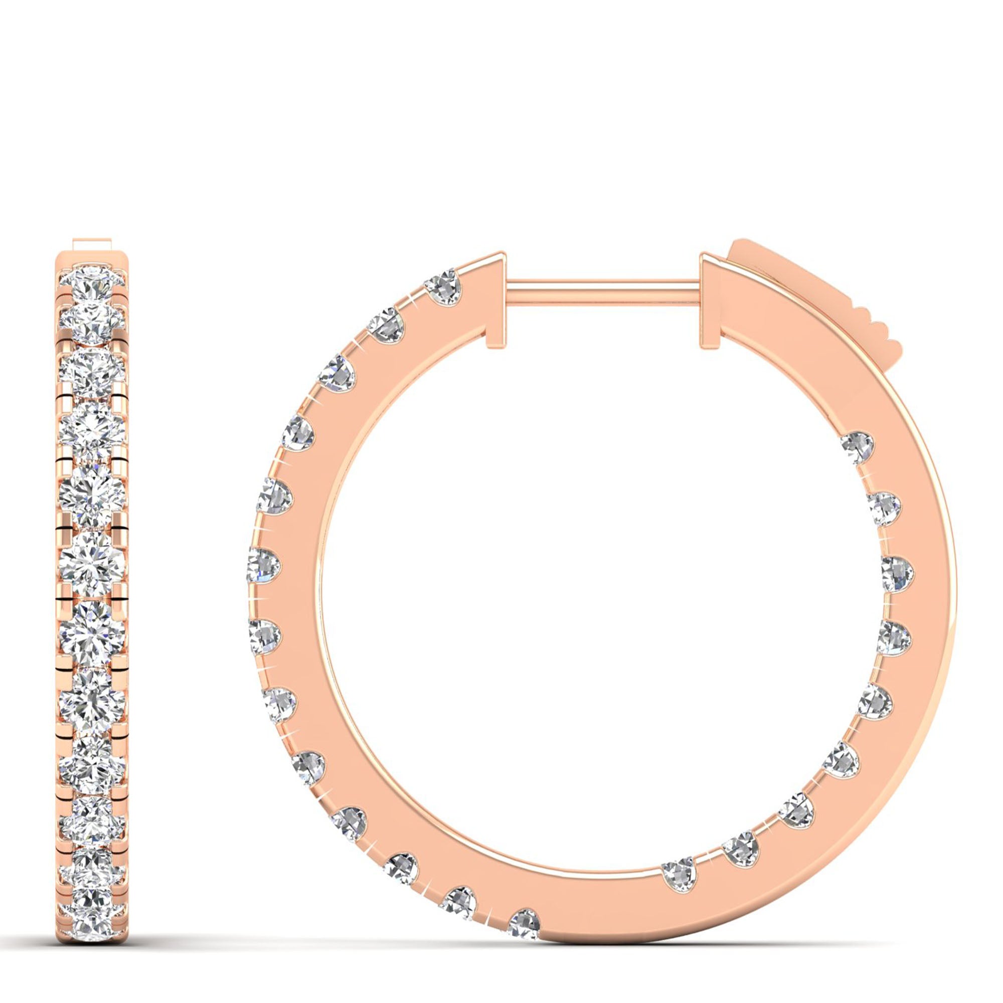 14K Rose Gold - 2.00