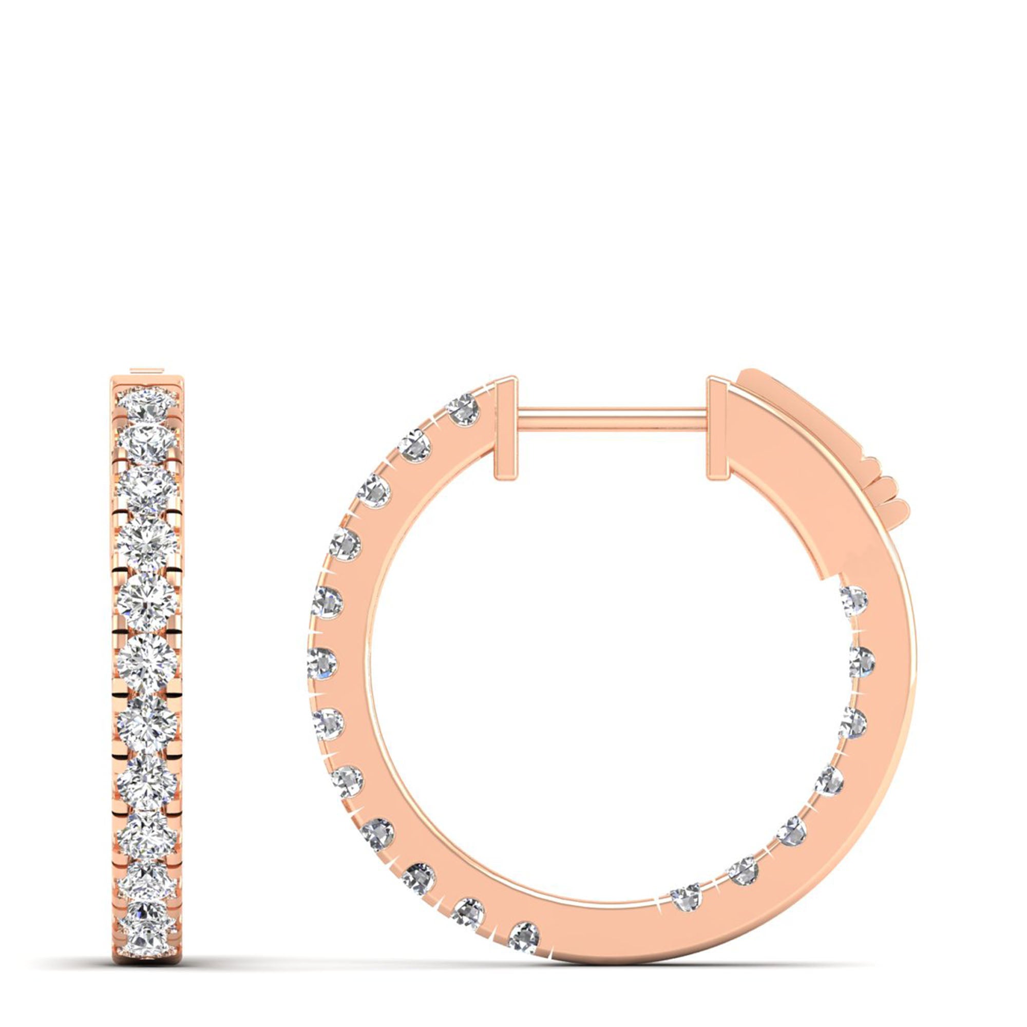 14K Rose Gold - 1.00