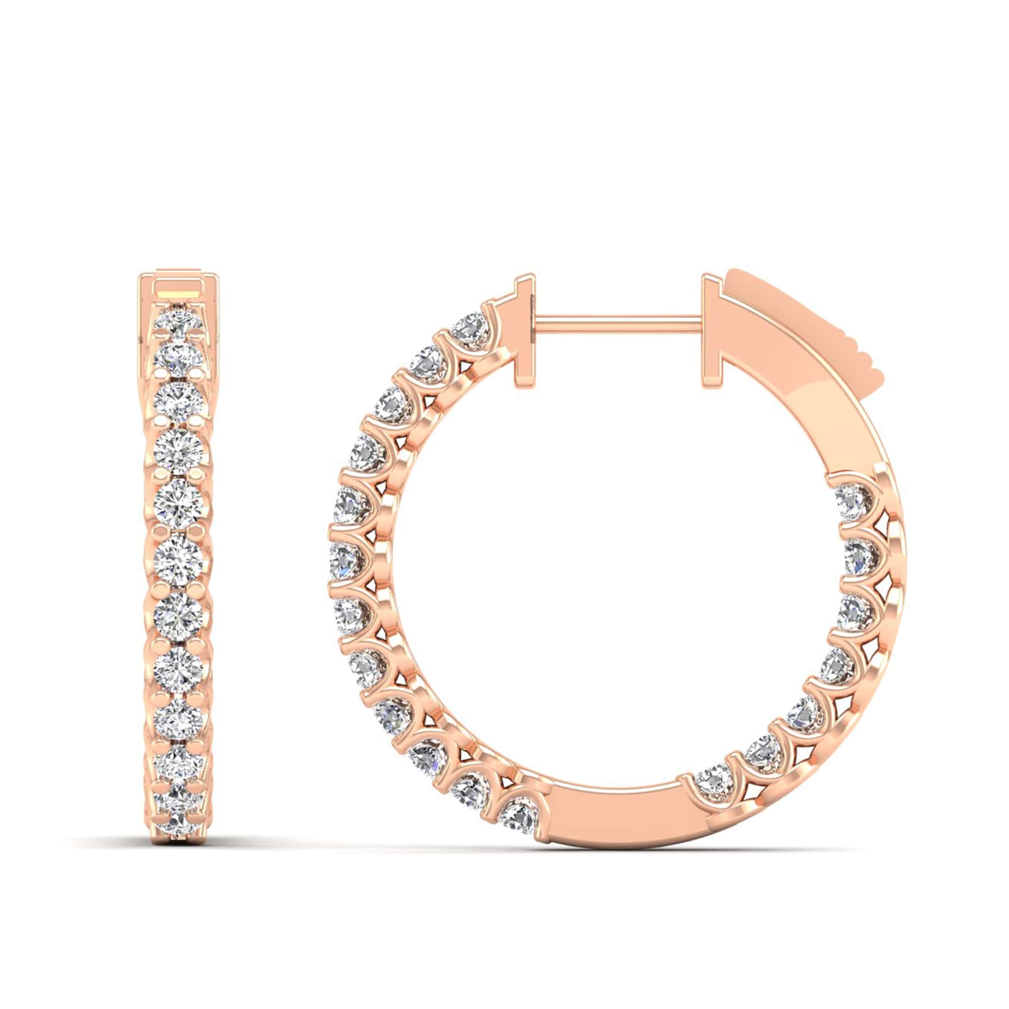 14K Rose Gold - 1.00