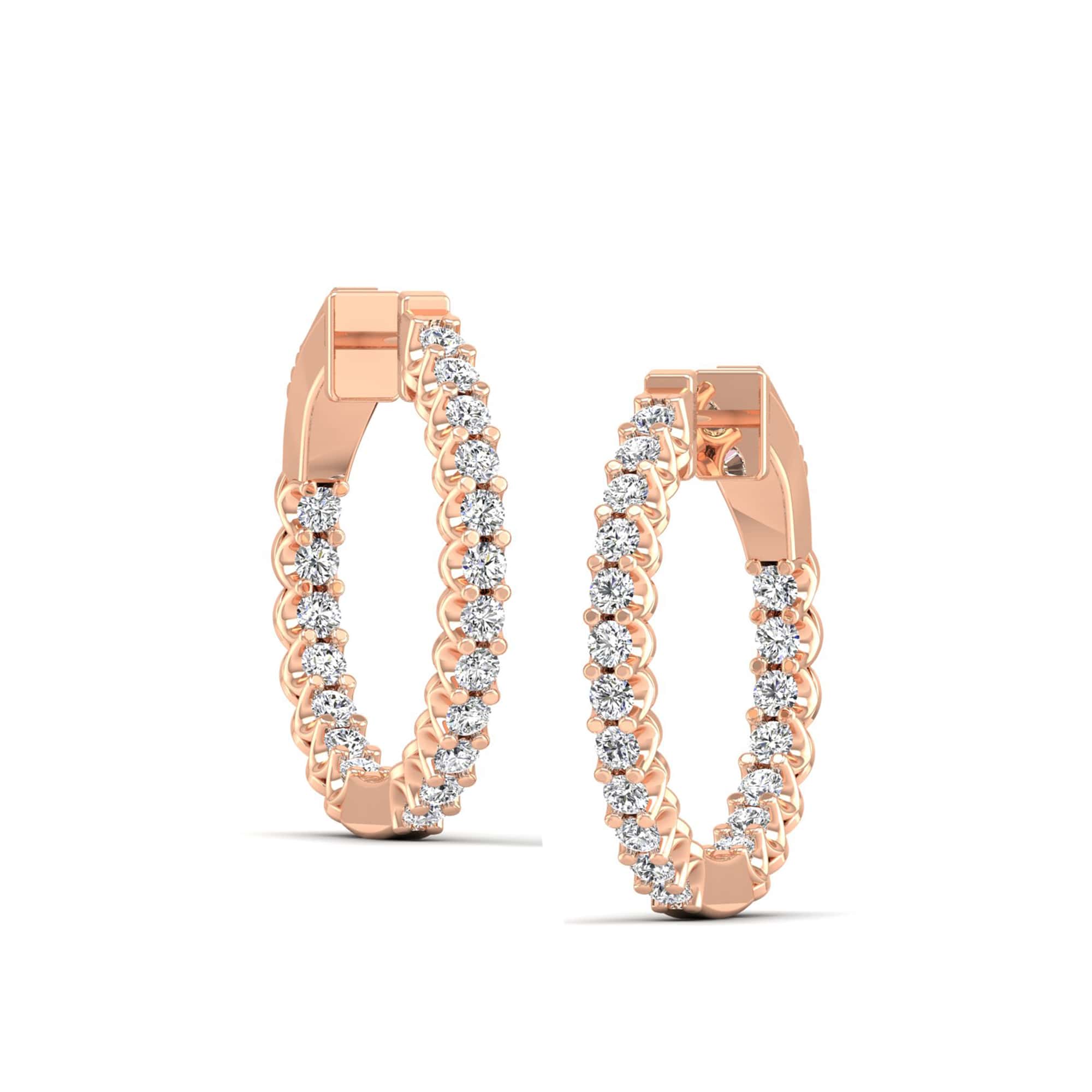14K Rose Gold - 1.00