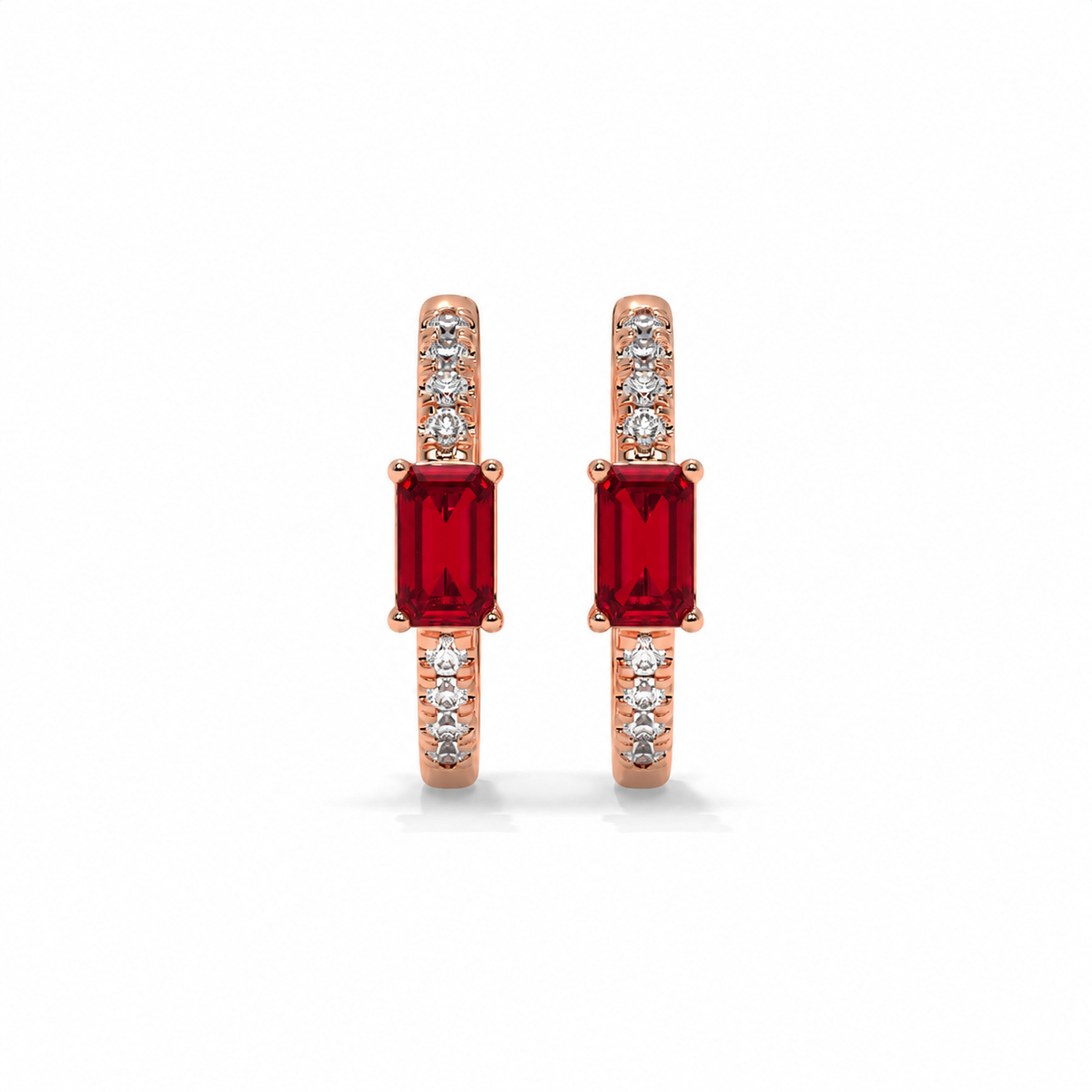 14K Rose Gold - Ruby