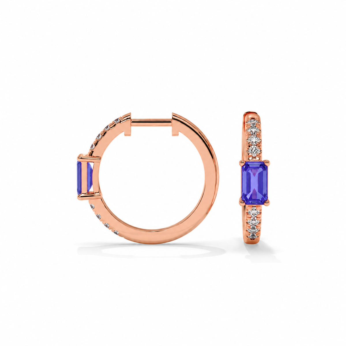 14K Rose Gold - Tanzanite