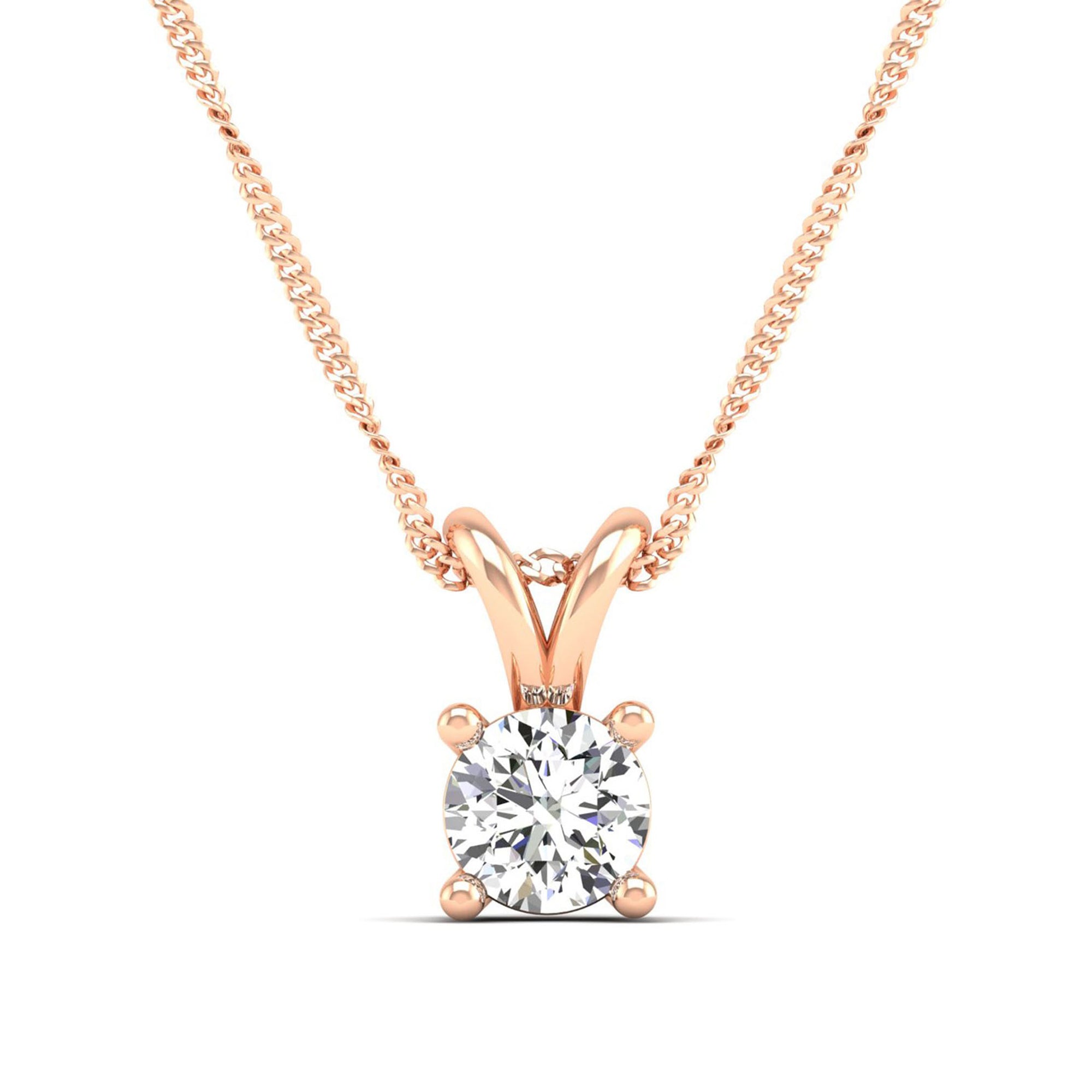 14K Rose Gold - 1.00