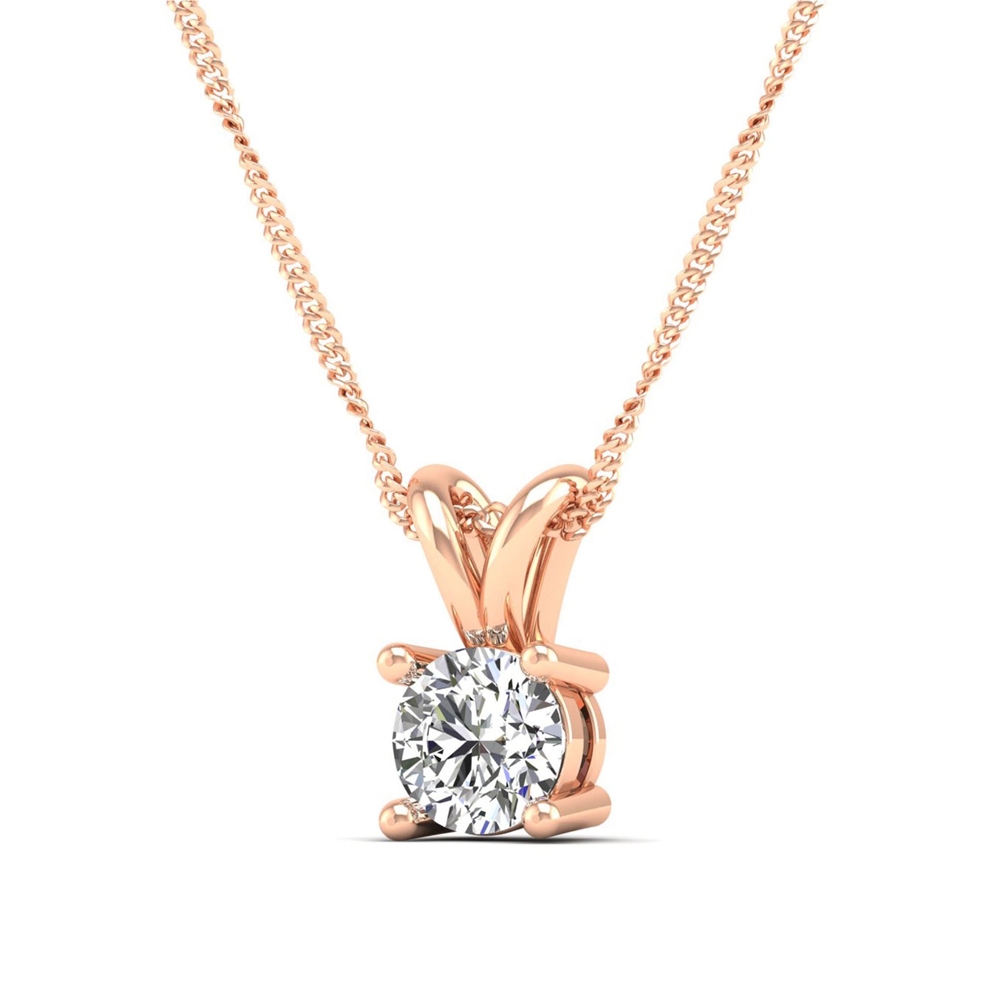 14K Rose Gold - 1.00