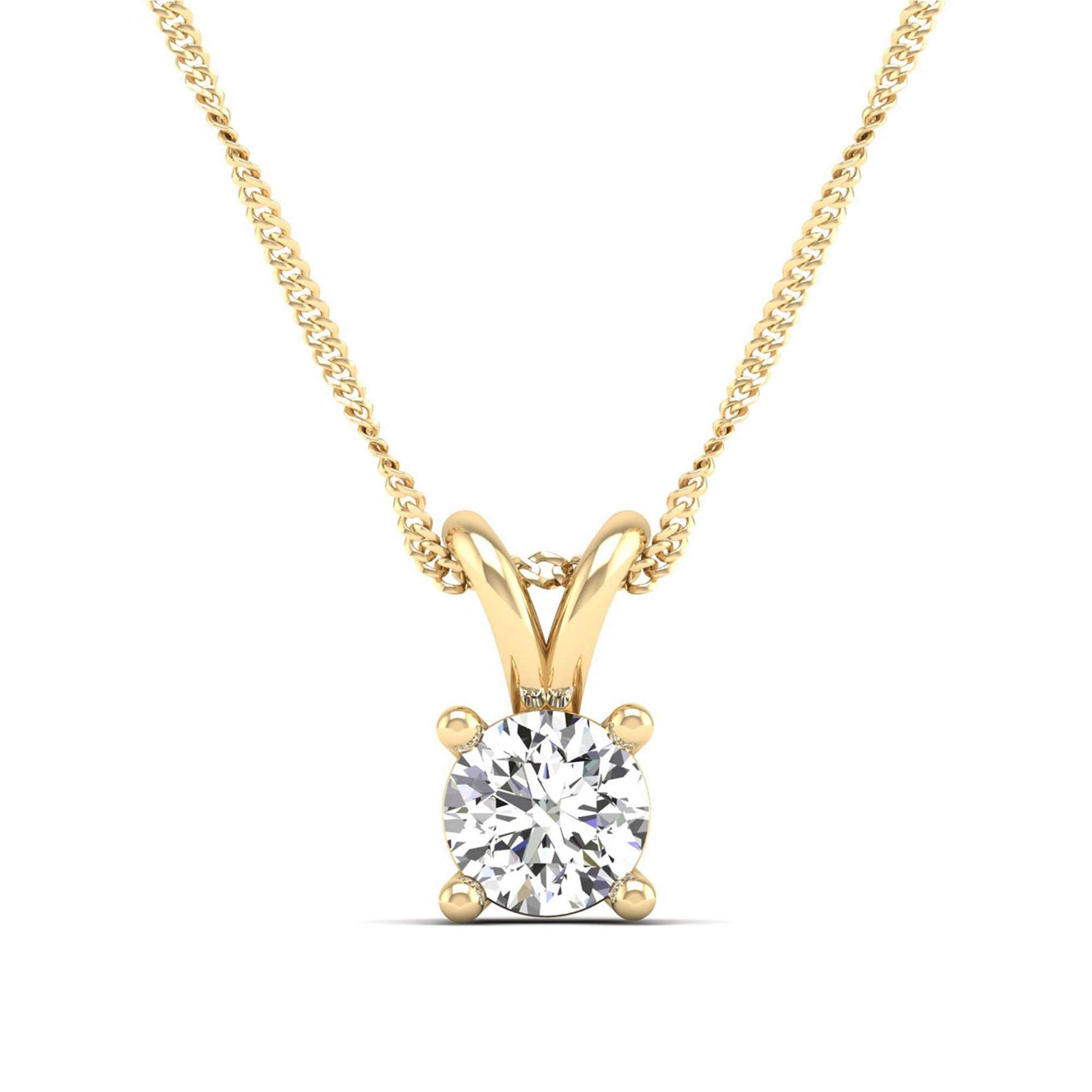 14K Yellow Gold - 1.00