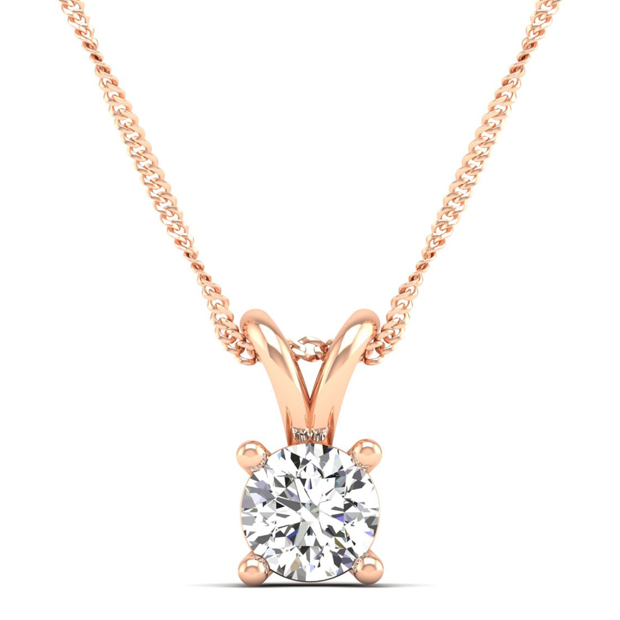 14K Rose Gold - 2.00