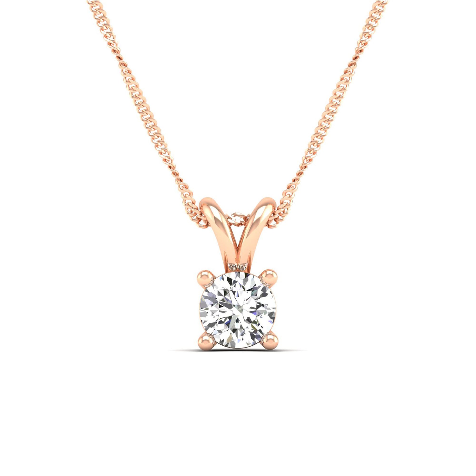 14K Rose Gold - 0.50