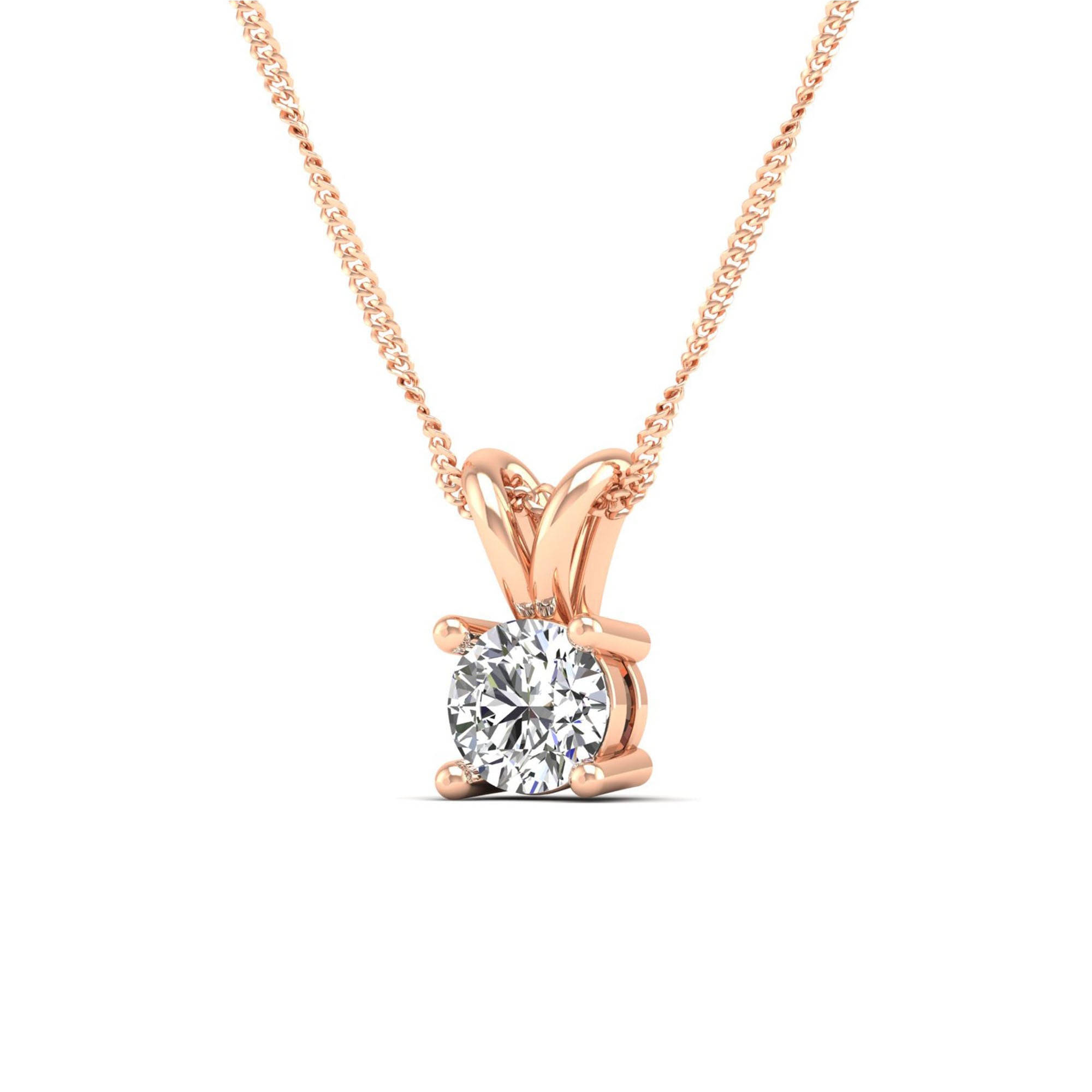 14K Rose Gold - 0.50