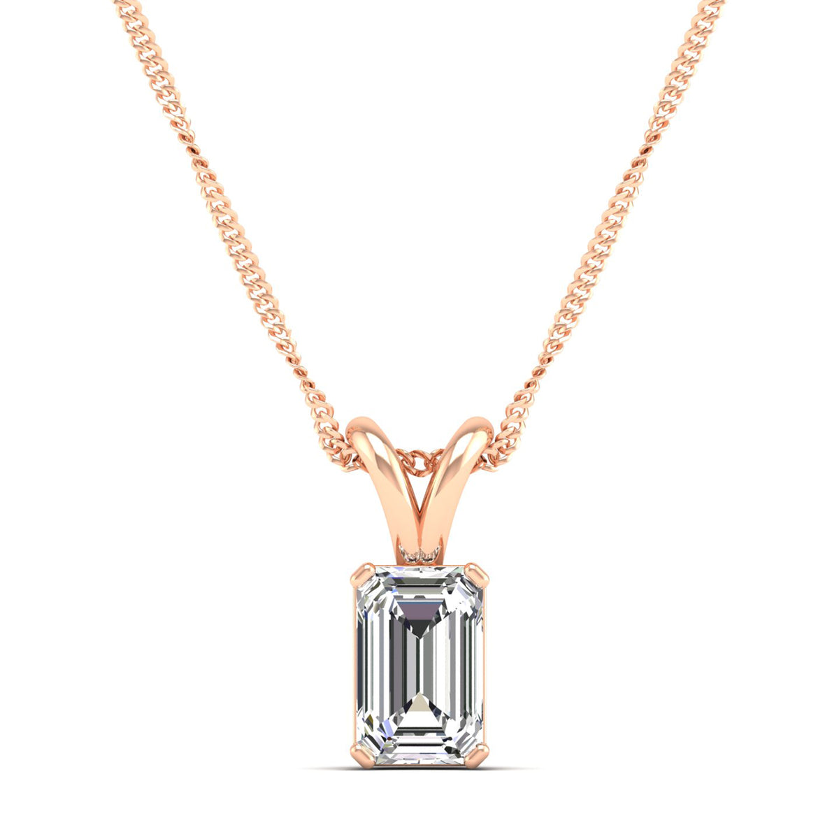 14K Rose Gold - 1.00