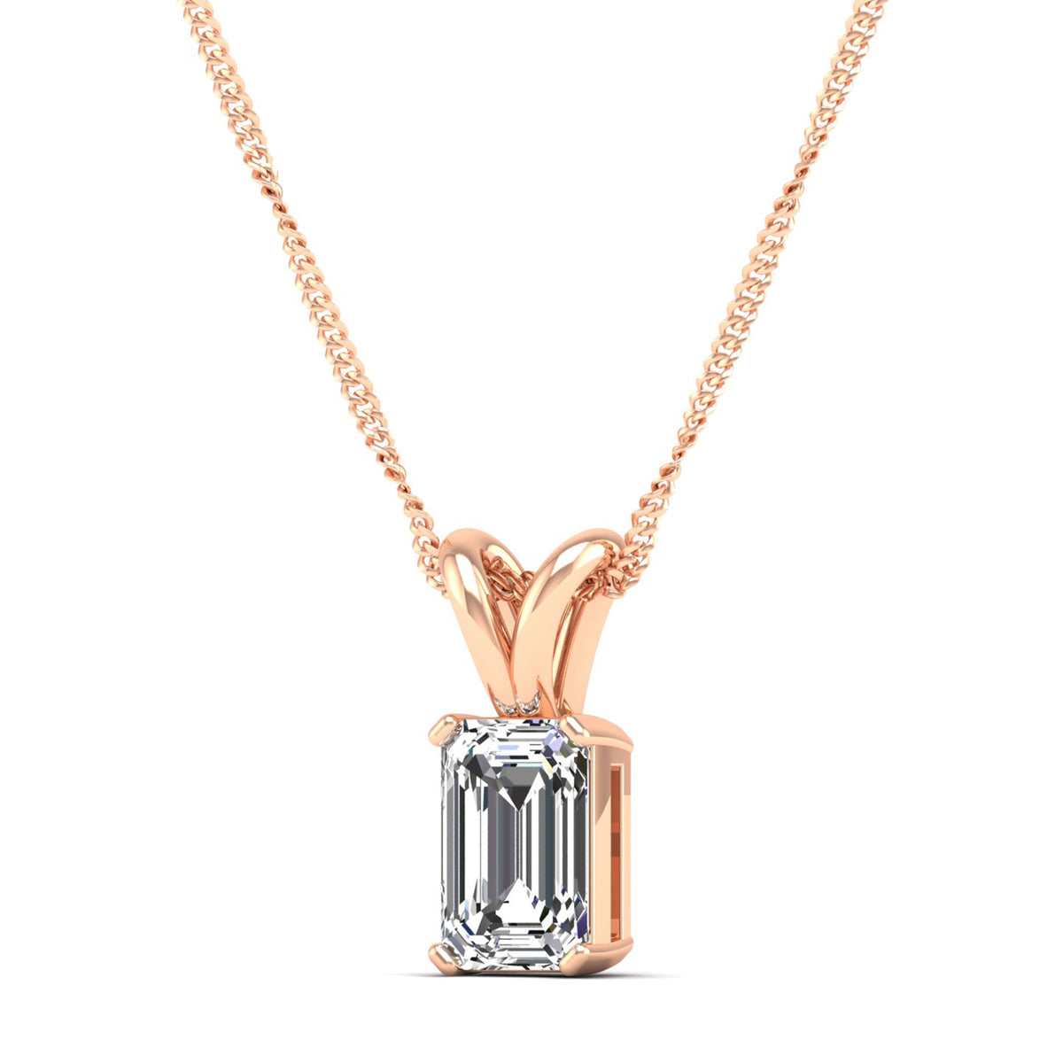 14K Rose Gold - 1.00