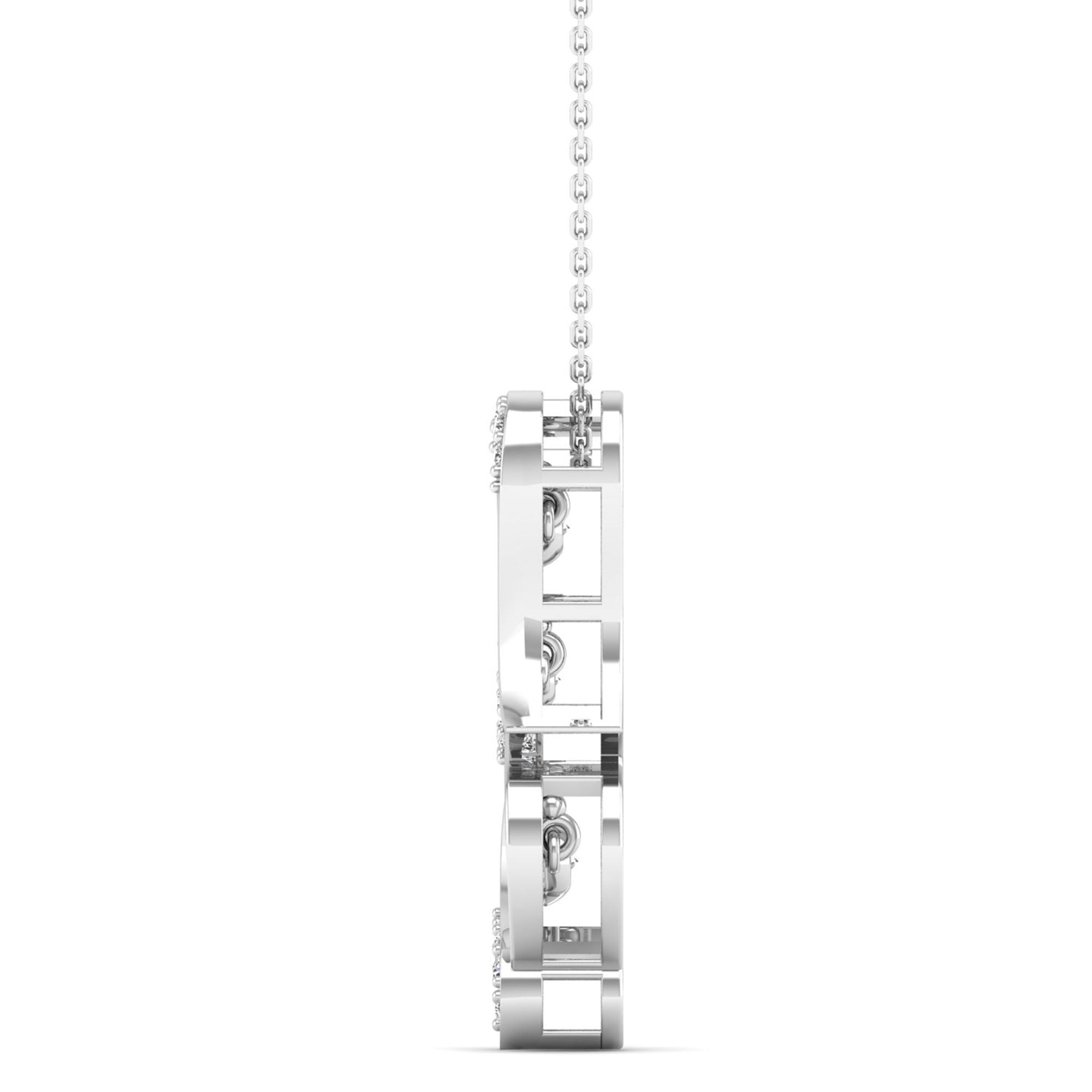 Triple Heart Dancing Diamond Pendant - Milano