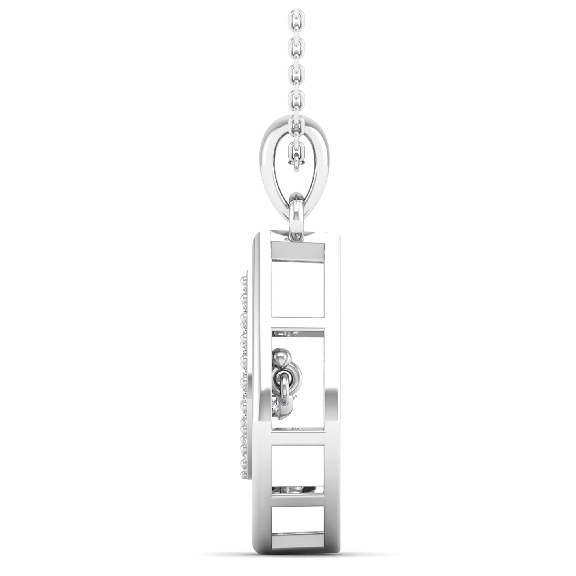 Nested Marquise Dancing Diamond Pendant - Milano