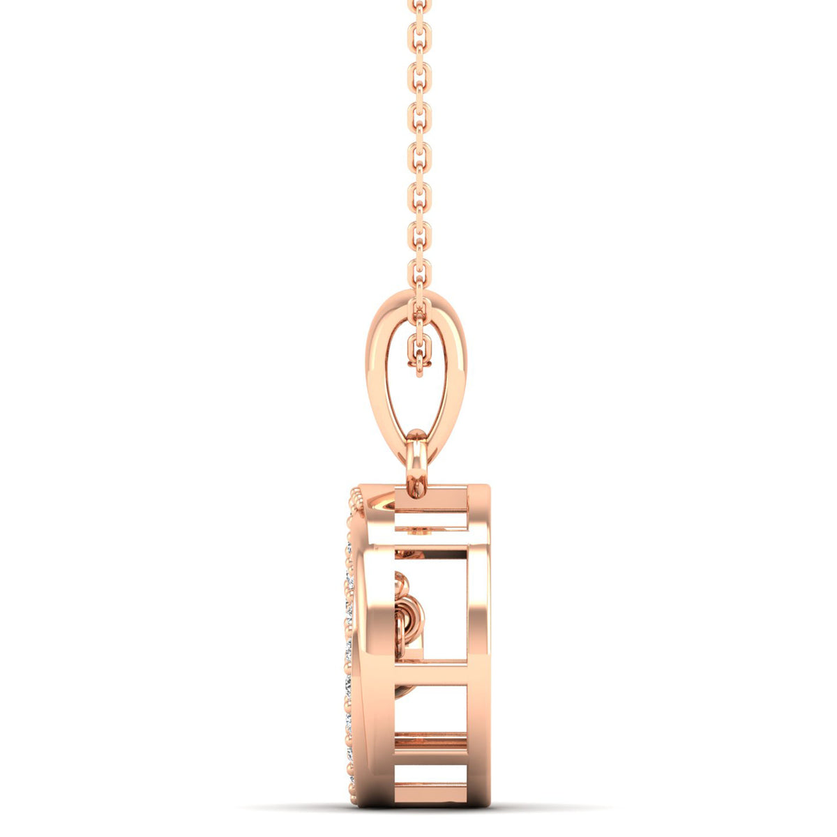 14K Rose Gold - Cluster
