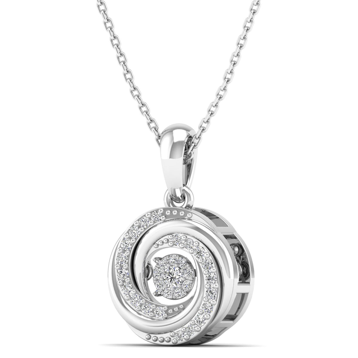 14K White Gold - Cluster