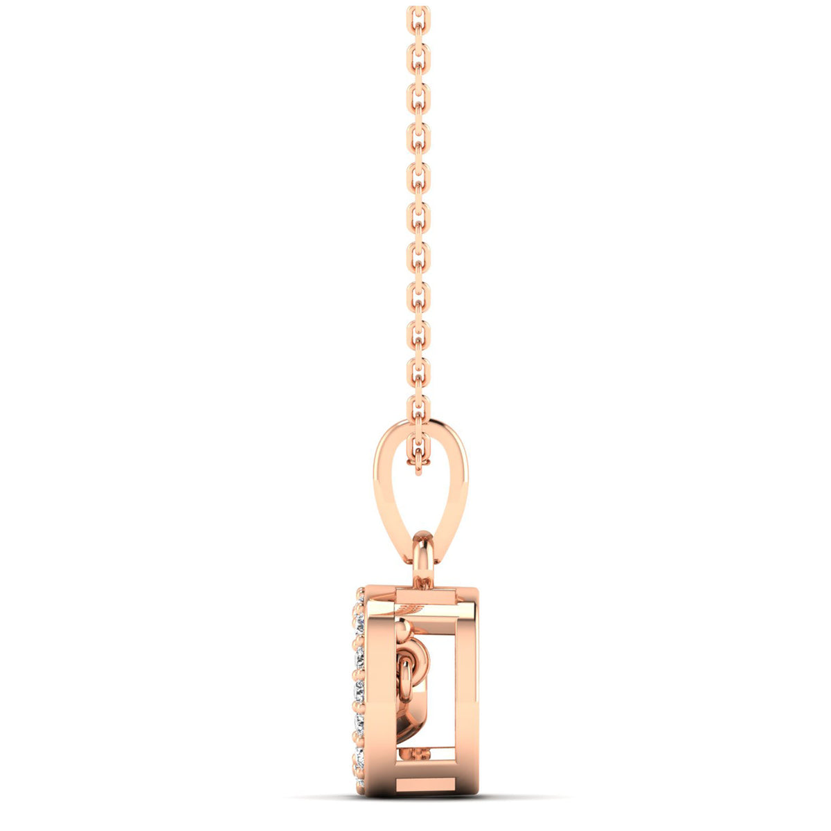 14K Rose Gold - Cluster