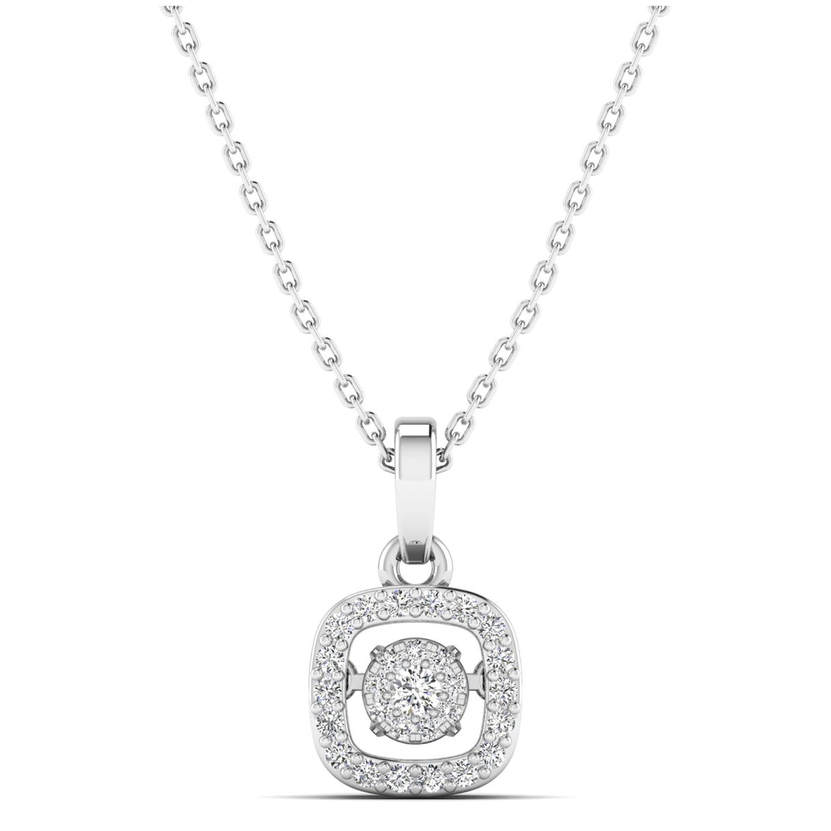 14K White Gold - Cluster