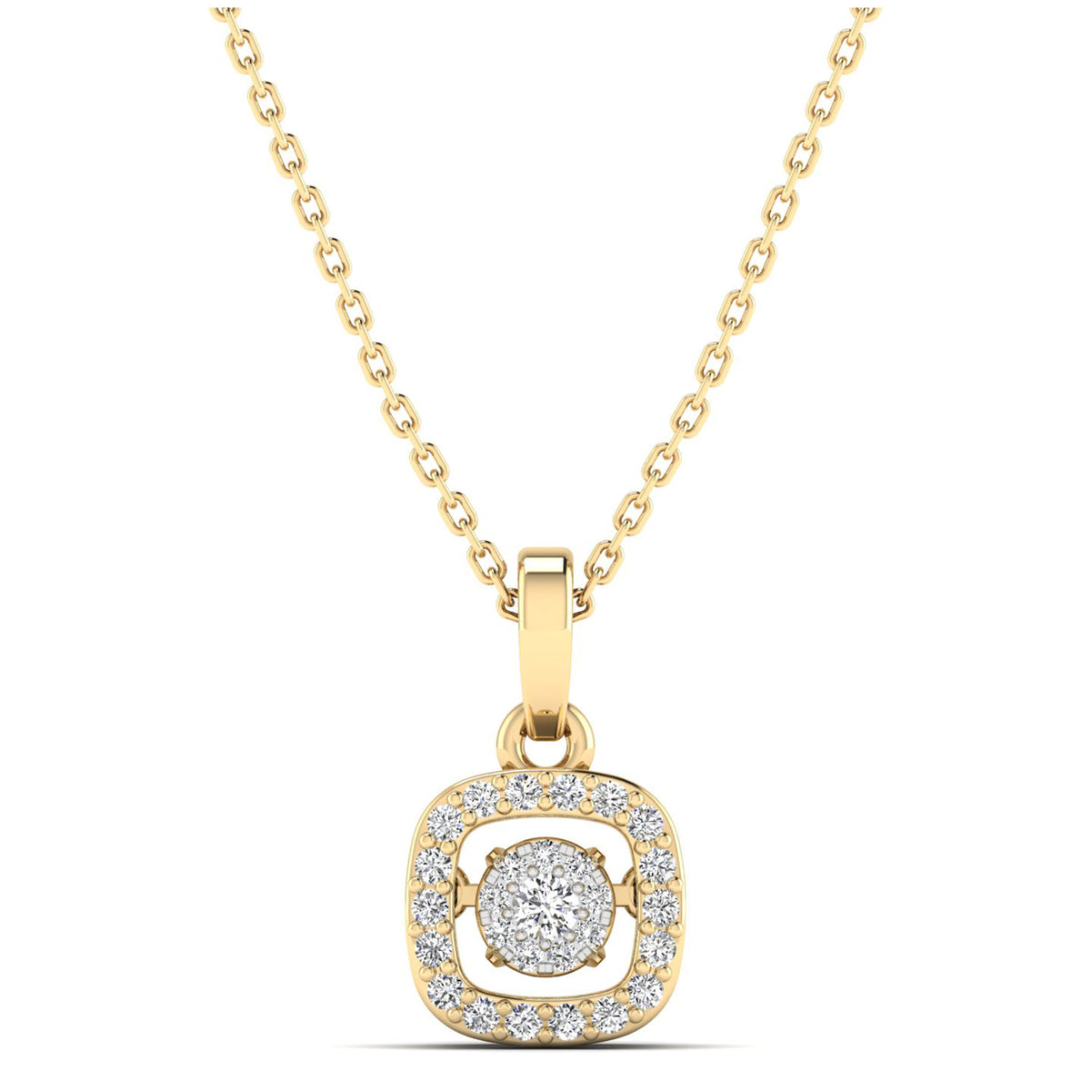 14K Yellow Gold - Cluster