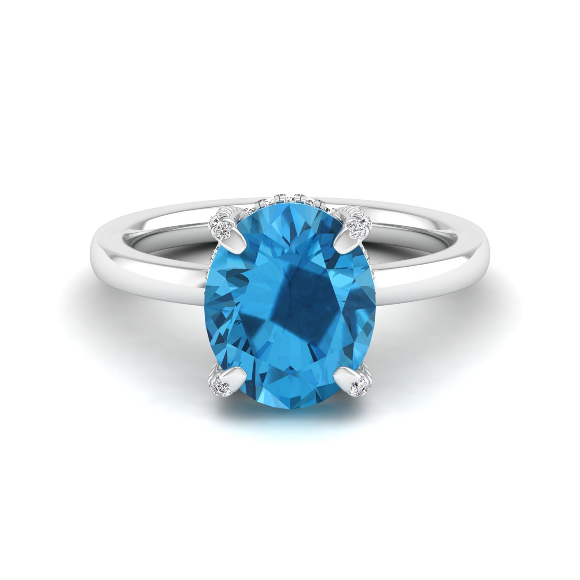 14K White Gold