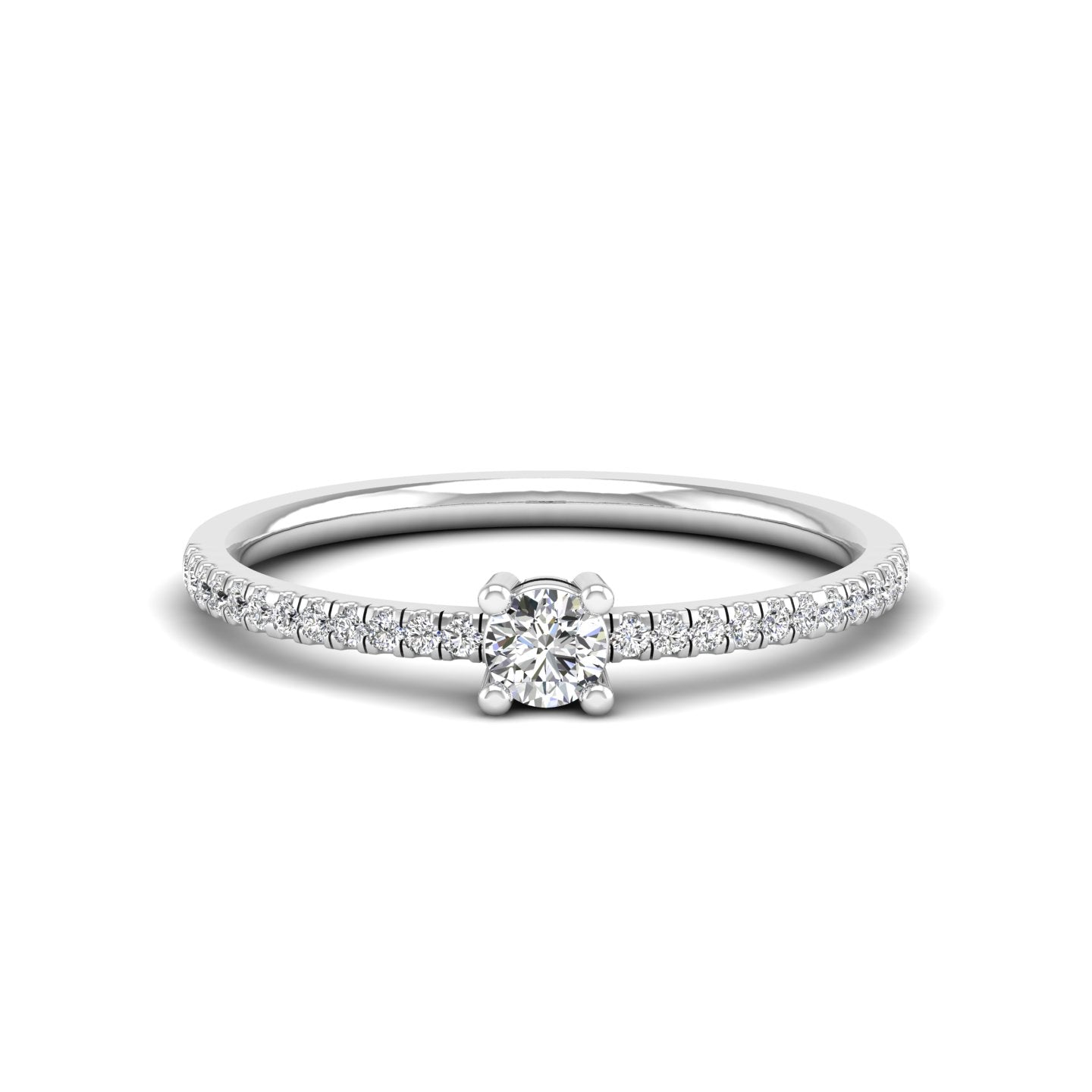 14K White Gold