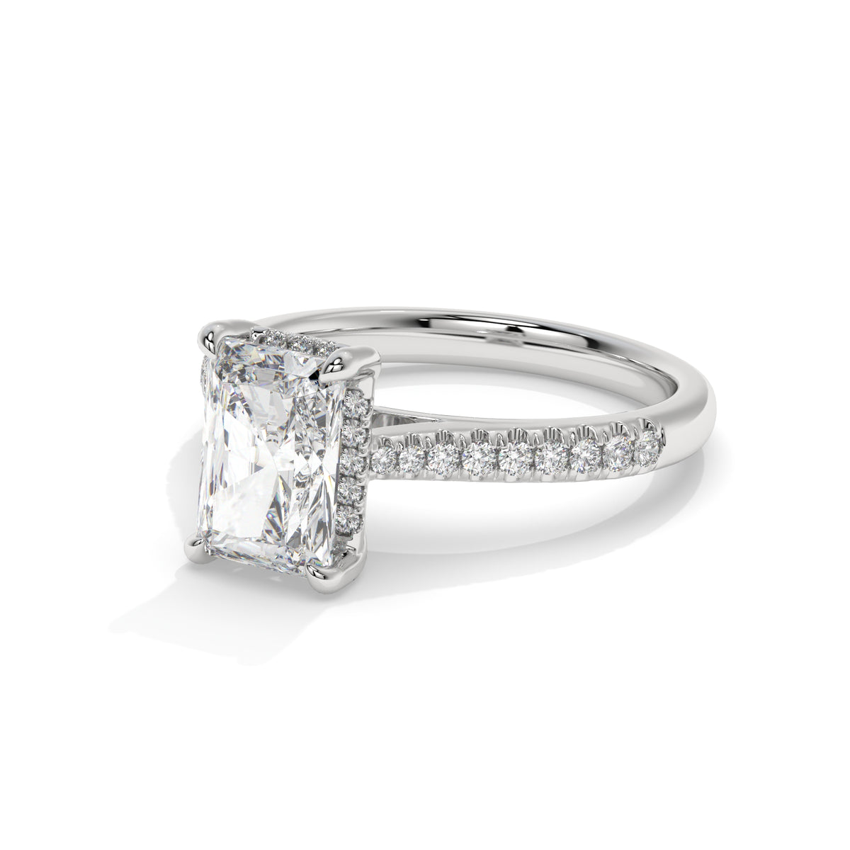 14K White Gold - Radiant
