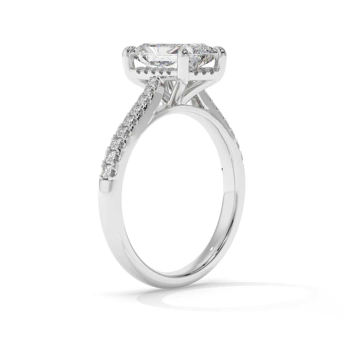 14K White Gold - Radiant