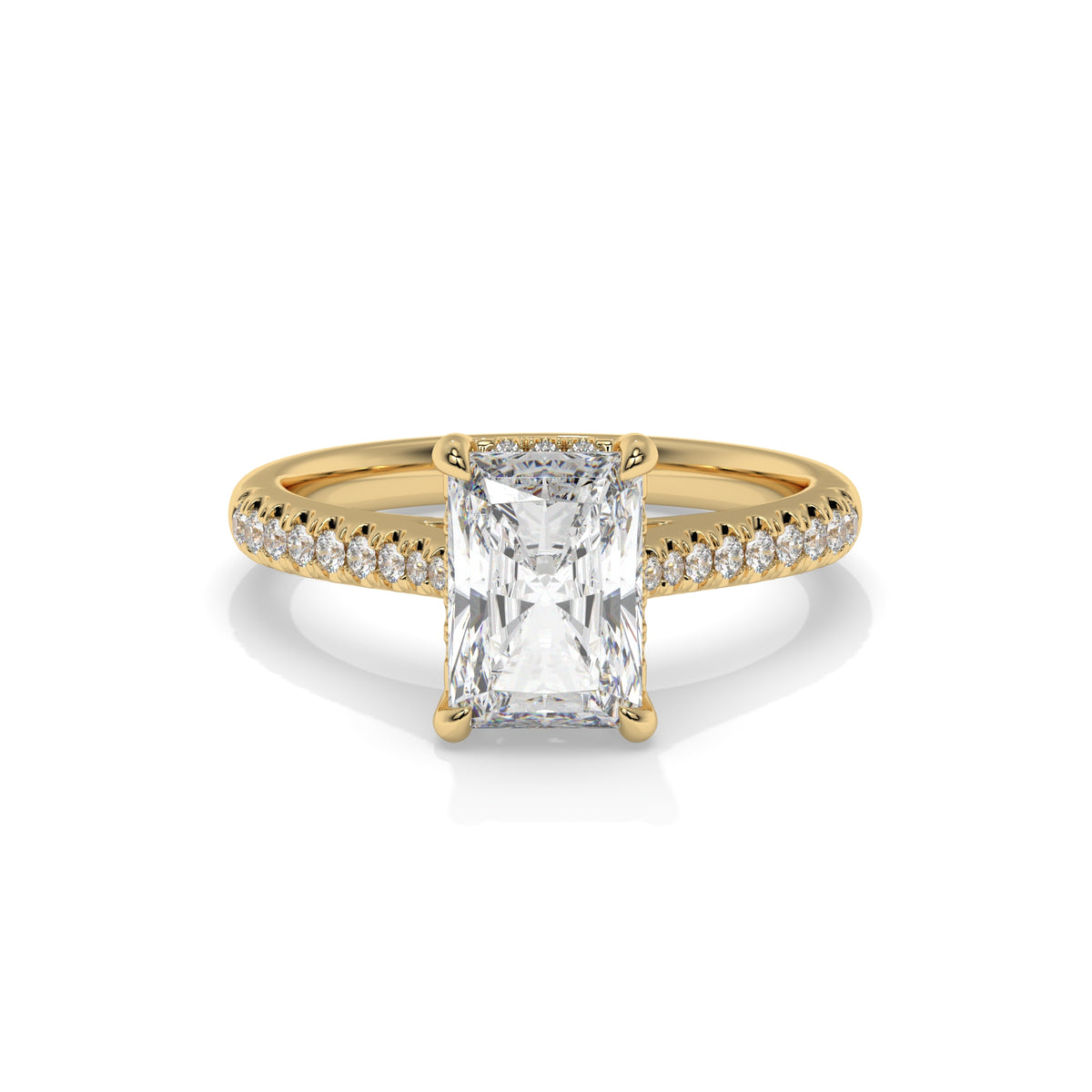 14K Yellow Gold - Radiant
