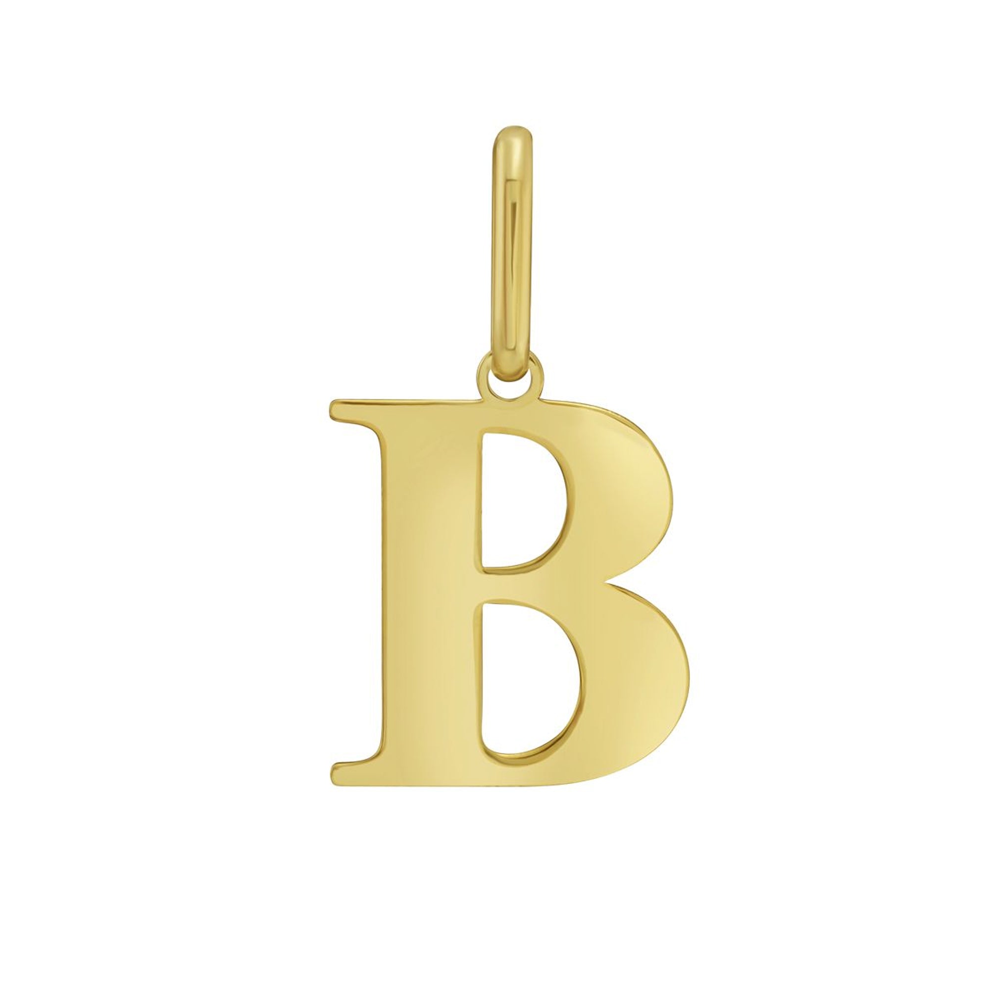 14K Yellow Gold - B
