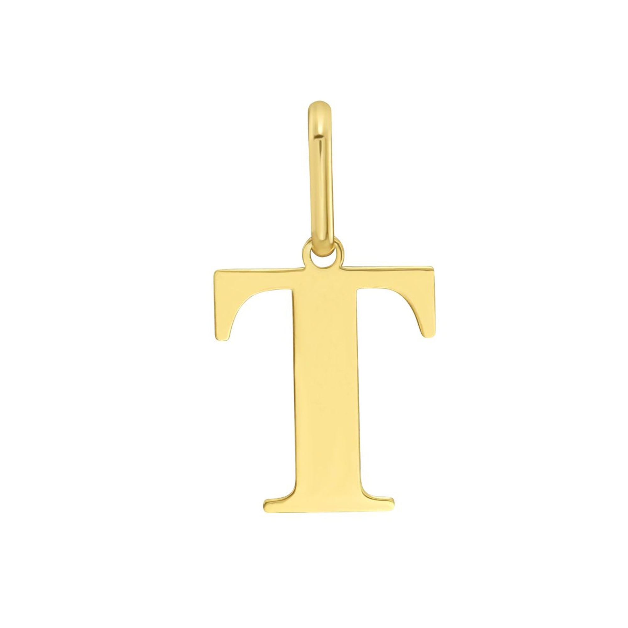 14K Yellow Gold - T