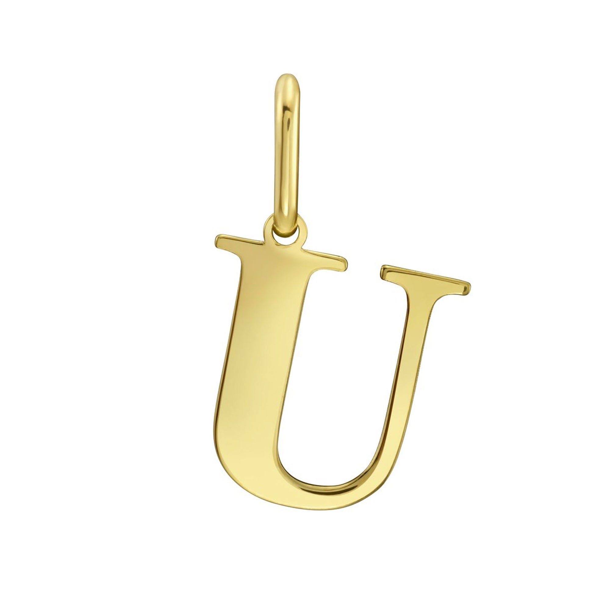 14K Yellow Gold - U