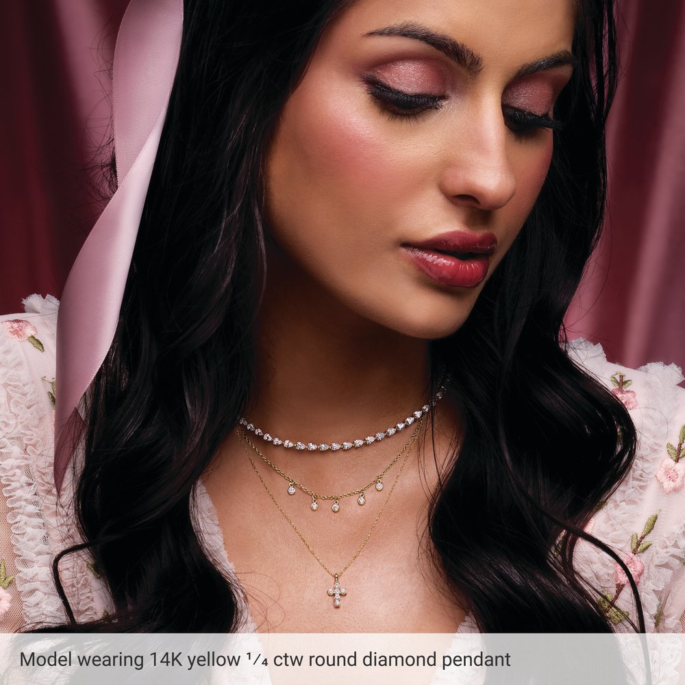 14K Yellow Gold - 0.25