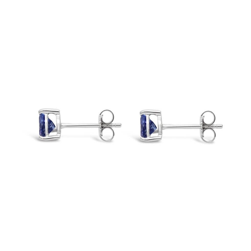 Martini Trillion Tanzanite Stud Earrings - Milano