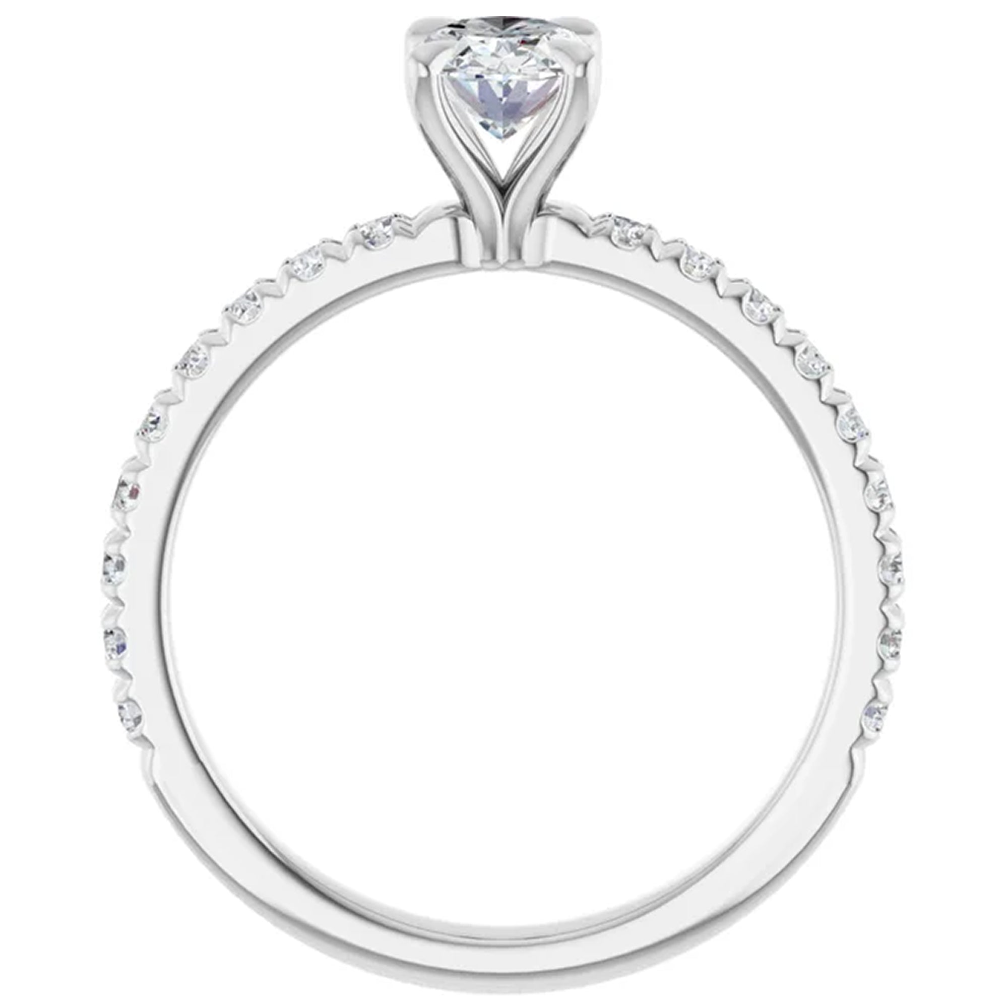 14K White Gold - 1.10