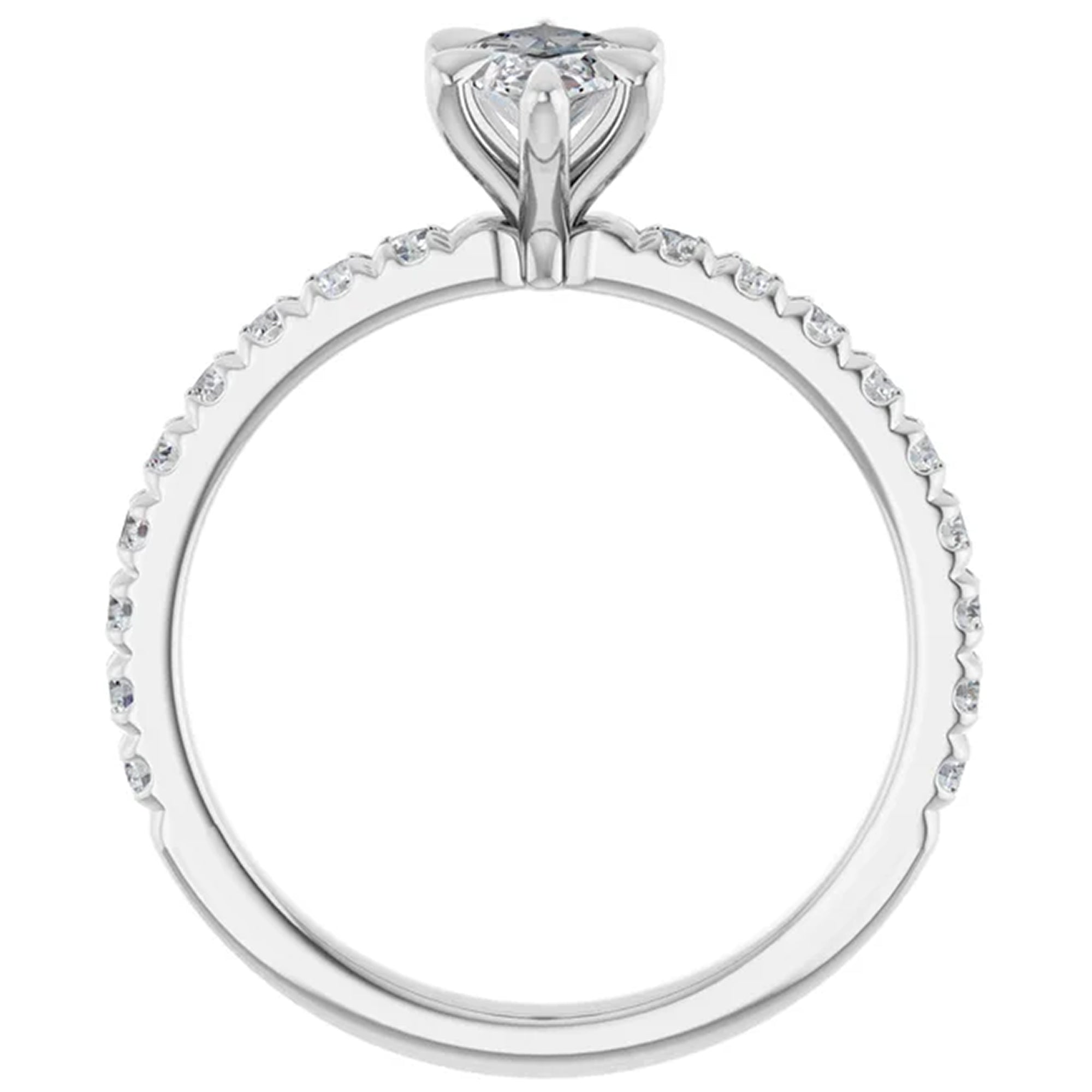 18K White Gold - 1.05