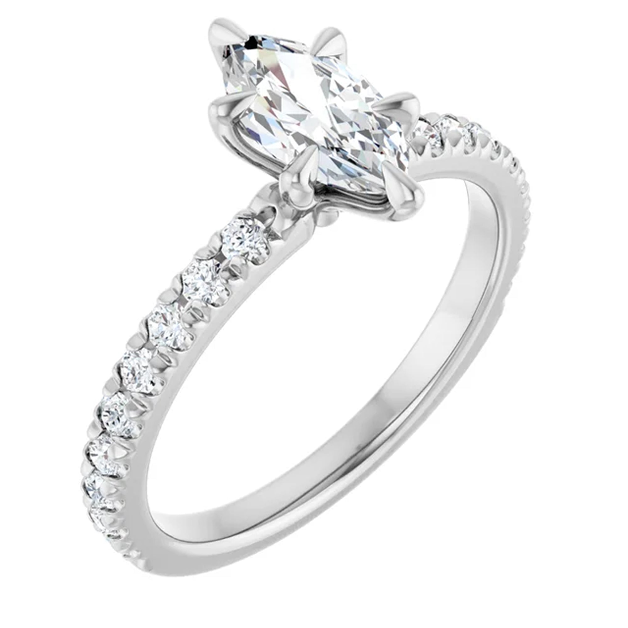 18K White Gold - 1.95