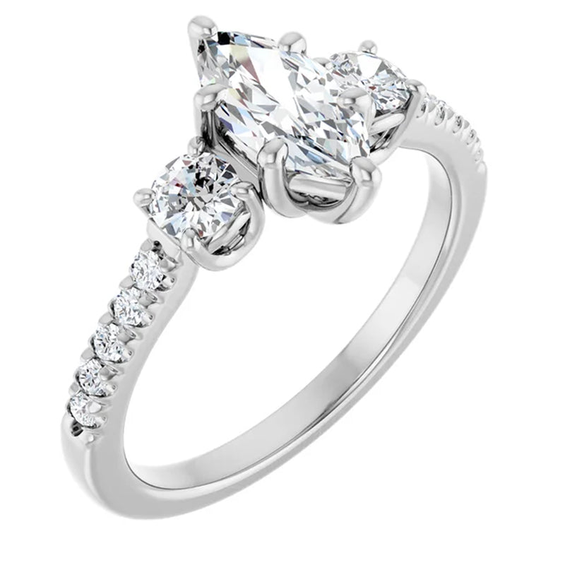 14K White Gold - 1.55