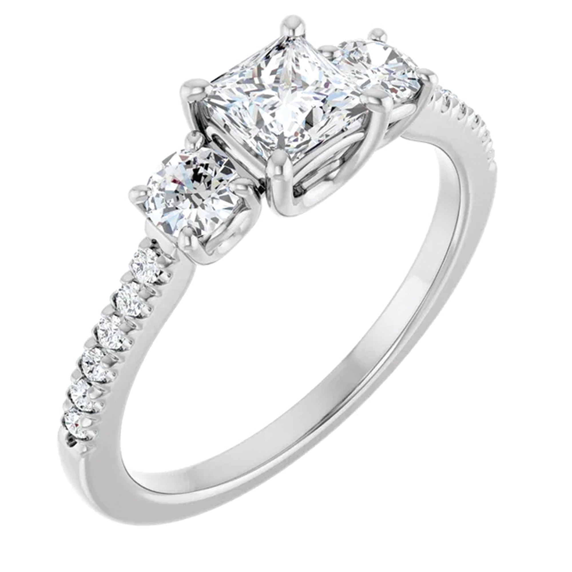 14K White Gold - 3.40