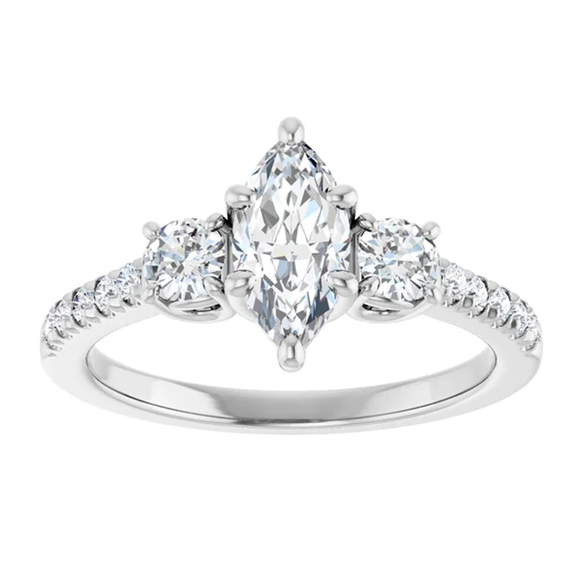 14K White Gold - 1.15