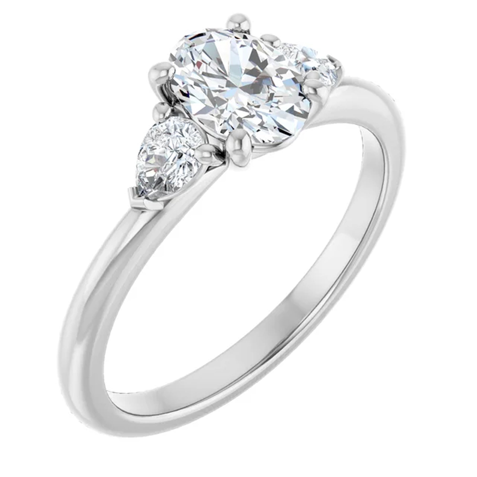 18K White Gold - 1.05