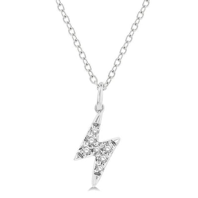 Lightning Bolt Petite Diamond Pendant