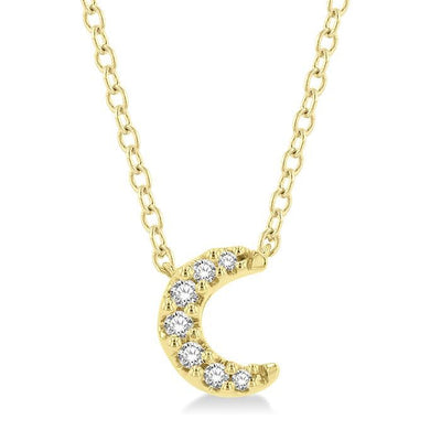 Crescent Petite Diamond Pendant