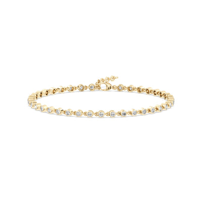 Mini Bezel Diamond Tennis Bracelet
